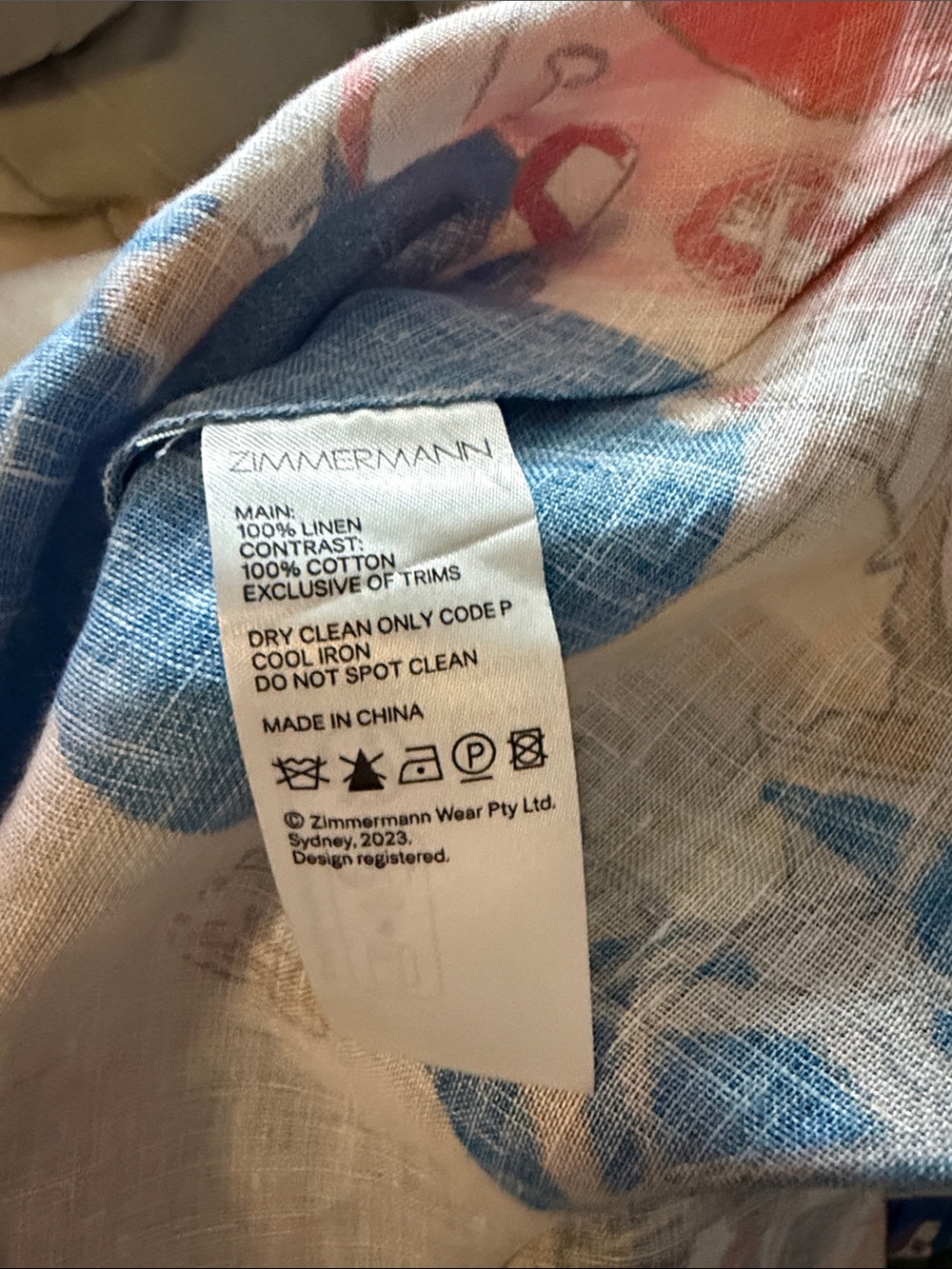 [White Lotus] NWOT
ZIMMERMANN Alight Picnic Linen Midi Dress Nautical Map AU3 L - Picture 11 of 14